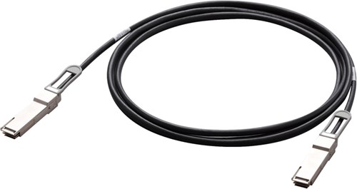 Allied Telesis AT-QSFP28-1CU Serial Attached SCSI (SAS)-kabel 1 m 25,8 Gbit/s Zwart, Zilver