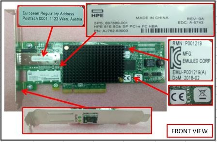 HPE 697889-001 interfacekaart/-adapter Intern