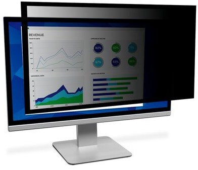 3M 98044044612 schermfilter 48,3 cm (19") Monitor Omkaderde privacyfilter voor schermen