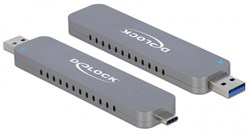 DeLOCK 42616 storage drive enclosure SSD enclosure Silver M.2