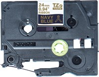 Brother TZE-RN54 labelprinter-tape Goud op navyblauw