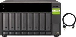 QNAP TL-D800C storage drive enclosure HDD/SSD enclosure Black, Grey 2.5/3.5"