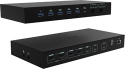 i-tec C31KVMDOCKPDPROUK laptop dock & poortreplicator Bedraad USB 3.2 Gen 1 (3.1 Gen 1) Type-C Zwart