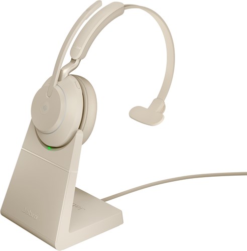 Jabra 26599-899-888 hoofdtelefoon/headset Draadloos Hoofdband Kantoor/callcenter USB Type-C Bluetooth Beige