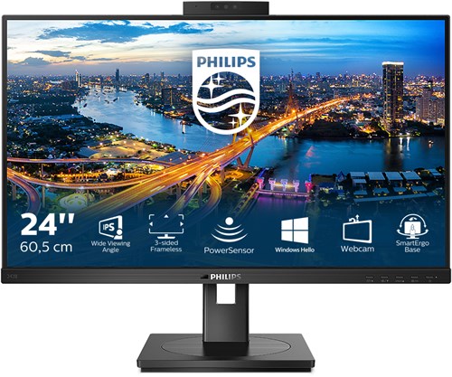 Philips B Line 242B1H/00 LED display 60,5 cm (23.8") 1920 x 1080 Pixels Full HD Zwart