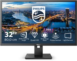 Philips B Line 325B1L/00 computer monitor 80 cm (31.5") 2560 x 1440 Pixels 2K Ultra HD LCD Zwart