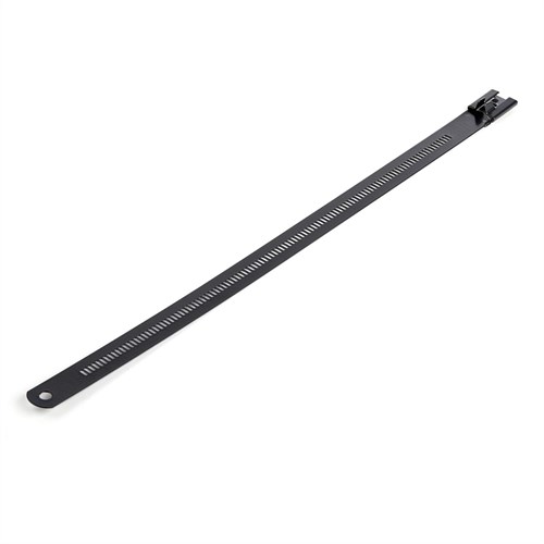 StarTech.com 22 cm Metalen Kabelbinders 7 mm Breed, 55 mm Bundeldiameter, 45 kg Treksterkte Nylon gecoat 316 Roestvrij Staal Zelfsluitende en Detecteerbare Metalen Snelbinders 50 stuks