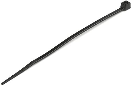 StarTech.com 10 cm Zwarte Kabelbinders 2 mm Breed, 22 mm Bundeldiameter, 8 kg Treksterkte Zelfsluitende Snelbinders uit Nylon met Gebogen Punt, 94V-2/UL Listed, 1000 stuks