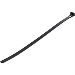 StarTech.com 25 cm Zwarte Herbruikbare Kabelbinders 7 mm Breed, 65 mm Bundeldiameter, 22 kg Treksterkte Hersluitbare Nylon Snelbinders voor Binnen/Buiten, 94V-2/UL Listed, 100 stuks