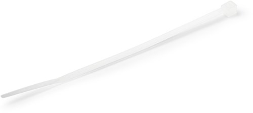 StarTech.com 10 cm Witte Kabelbinders 2 mm Breed, 22 mm Bundeldiameter, 8 kg Treksterkte Zelfsluitende Snelbinders uit Nylon met Gebogen Punt, 94V-2/UL Listed, 1000 stuks