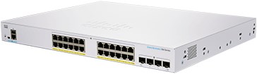 Cisco CBS350-24P-4X Managed L2/L3 Gigabit Ethernet (10/100/1000) Zilver