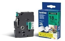 Brother TZE-741 labelprinter-tape Zwart op groen TZ