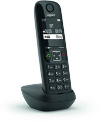 Gigaset AS690HX Analoge-/DECT-telefoon Nummerherkenning Zwart