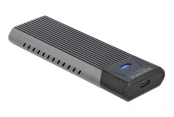 DeLOCK External USB Type-C Combo Enclosure for M.2 NVMe PCIe or SATA SSD - tool free
