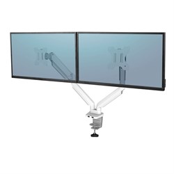 Fellowes Platinum Series dubbele monitorarm - Wit