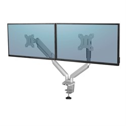 Fellowes Platinum Series dubbele monitorarm - Zilver