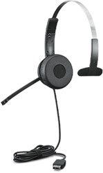 Lenovo 100 Mono Headset Bedraad Hoofdband Kantoor/callcenter USB Type-A Zwart