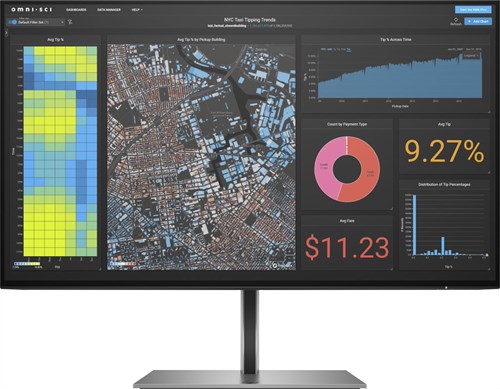 HP Z24f G3 computer monitor 60,5 cm (23.8") 1920 x 1080 Pixels Full HD Zilver