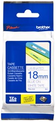 Brother TZE-243 labelprinter-tape Blauw op wit