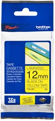 Brother TZE-631 labelprinter-tape Zwart op geel