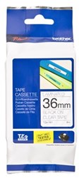 Brother TZE-161 labelprinter-tape Zwart op zilver