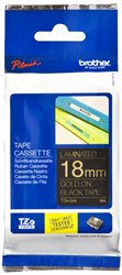 Brother TZE-344 labelprinter-tape Goud op zwart