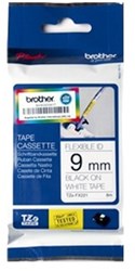 Brother TZE-FX221 labelprinter-tape Zwart op wit