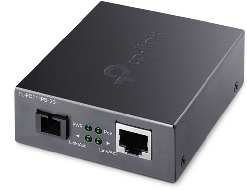 TP-Link TL-FC111PB-20 netwerk media converter 100 Mbit/s Zwart