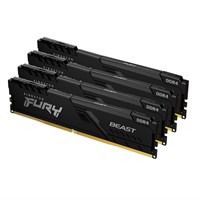 Kingston Technology FURY 64GB 3200MT/s DDR4 CL16 DIMM (Kit van 4) Beast Black