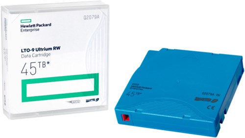 HPE LTO-9 Ultrium 45TB RW Non Custom Labeled 20 Data Cartridges with Cases