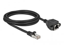 DeLOCK 87001 netwerkkabel Zwart 2 m Cat6a S/FTP (S-STP)