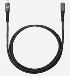 Mobilis 001343 Lightning-kabel 1 m Zwart
