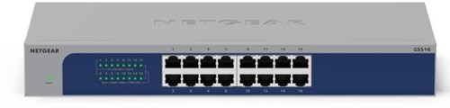NETGEAR GS516-300EUS netwerk-switch Unmanaged Gigabit Ethernet (10/100/1000) Grijs
