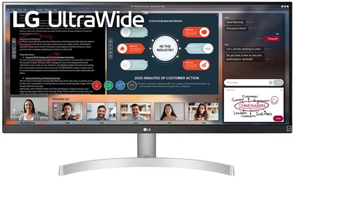 LG 29WN600-W computer monitor 73,7 cm (29") 2560 x 1080 Pixels UltraWide Full HD LED Zwart