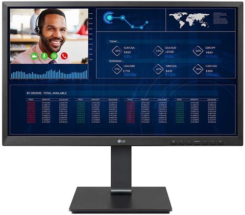 LG 24CN650N-6N Intel® Celeron® J4105 60,5 cm (23.8") 1920 x 1080 Pixels 16 GB eMMC All-in-One thin client Wi-Fi 5 (802.11ac) Zwart