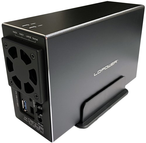 LC-Power LC-35U3-RAID-2 behuizing voor opslagstations HDD-behuizing Zwart 3.5"-3
