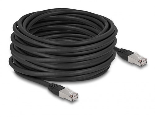 DeLOCK 80131 netwerkkabel Zwart 15 m Cat6a S/FTP (S-STP)
