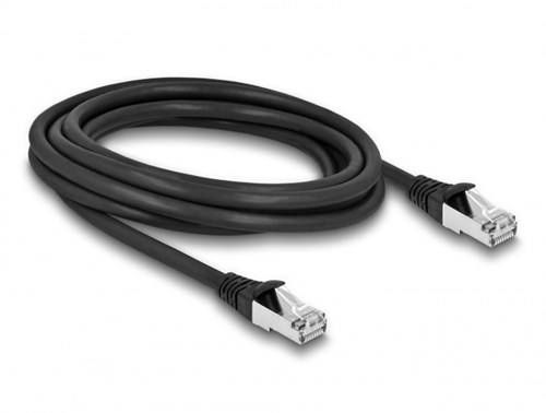 DeLOCK 80136 netwerkkabel Zwart 3 m Cat6a S/FTP (S-STP)