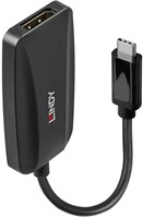 Lindy 43337 video kabel adapter 0,13 m USB Type-C DisplayPort Zwart