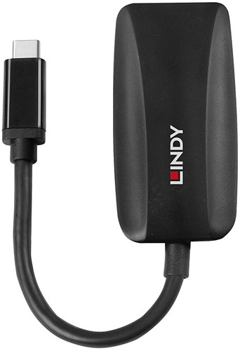 Lindy 43337 video kabel adapter 0,13 m USB Type-C DisplayPort Zwart-2
