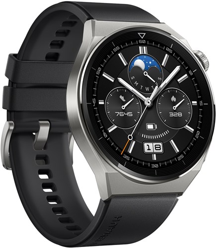 Huawei WATCH GT 3 Pro 3,63 cm (1.43") AMOLED 46 mm Digitaal 466 x 466 Pixels Touchscreen 4G Titanium GPS