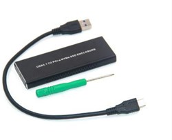 CoreParts MSUB8001 behuizing voor opslagstations SDD-behuizing Zwart M.2