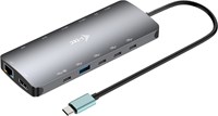 i-tec Metal USB-C Nano 3x Display Dock, 2x HDMI 1x USB-C video with Power Delivery 140W + Universal Charger 140 W-2