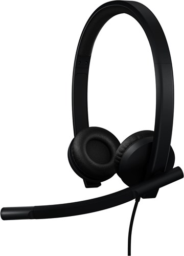 Logitech H570e Headset Bedraad Hoofdband Kantoor/callcenter USB Type-A Zwart