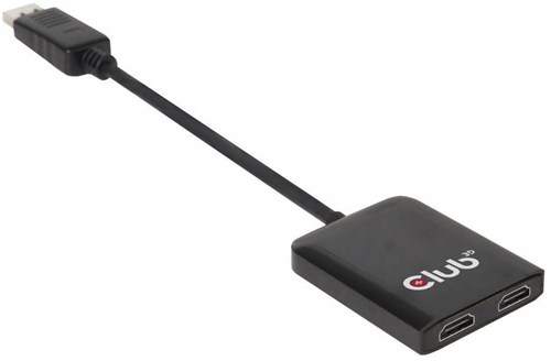 CLUB3D Multi Stream Transport Hub DisplayPort 1.2 to HDMI Dual Monitor