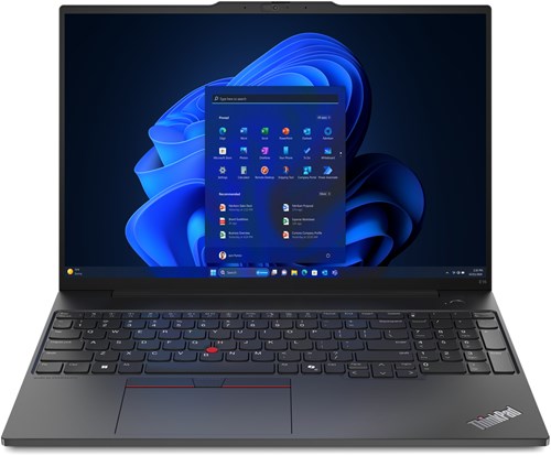Lenovo ThinkPad E16 Gen 2 (AMD) AMD Ryzen™ 5 7535HS Laptop 40,6 cm (16") WUXGA 16 GB DDR5-SDRAM 512 GB SSD Wi-Fi 6E (802.11ax) Windows 11 Pro Zwart