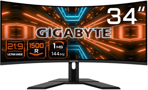 GIGABYTE G34WQC A computer monitor 86,4 cm (34") 3440 x 1440 Pixels UltraWide Quad HD LCD Zwart