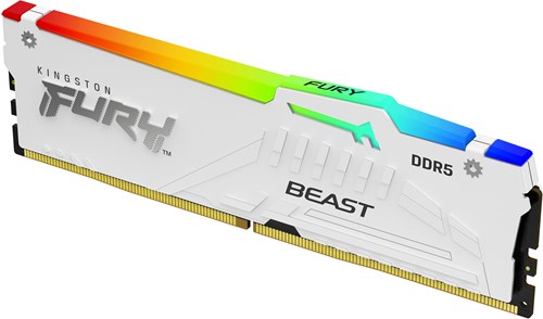 Kingston Technology FURY Beast 16GB 6000MT/s DDR5 CL36 DIMM White RGB EXPO