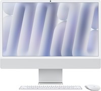 Apple iMac Apple M M4 59,7 cm (23.5") 4480 x 2520 Pixels Alles-in-één-pc 16 GB 256 GB SSD macOS Sequoia Wi-Fi 6E (802.11ax) Zilver