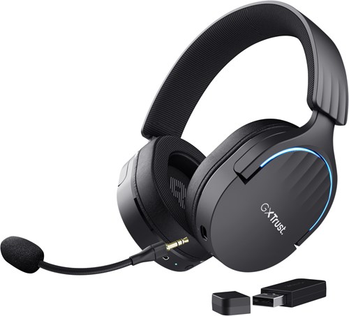 Trust GXT 491 Fayzo Headset Bedraad en draadloos Hoofdband Gamen USB Type-C Bluetooth Zwart